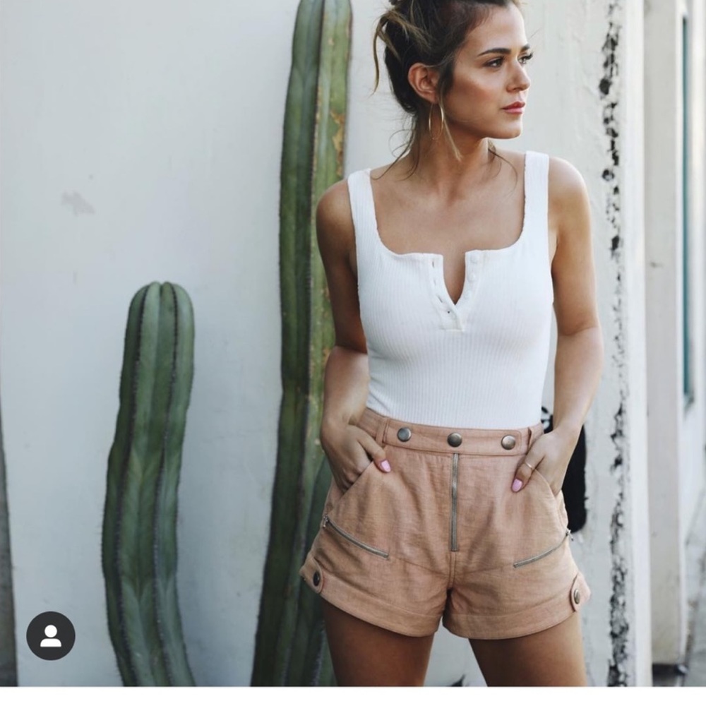 Shop Fletch by JoJo Fletcher Tan Shorts